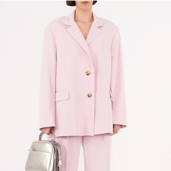 ESSENTIEL ANTWERP “Basquiat” Lilac Oversized Single Breasted Blazer Size M - Picture 1 of 13